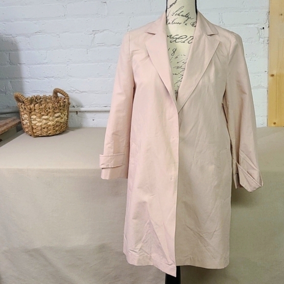 Keith Jackets & Blazers - KEITH LONDON MID LENGTH LIGHT PINK COAT